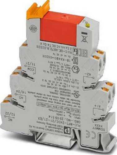 Phoenix Contact PLC-RPT- 24DC/21-21/EX Relaisbaustein Nennspannung: 24 V/DC Schaltstrom (max.): 6 A