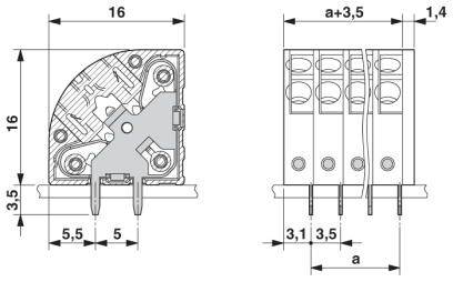 Phoenix Contact 1724977 Printklemme 1.5 mm² Polzahl 7 Grün 50 St.