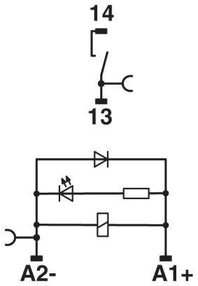 Phoenix Contact RIF-0-RSC-24DC/ 1 Relaisbaustein Nennspannung: 24 V/DC Schaltstrom (max.): 6 A 1 Schließer 1 St.