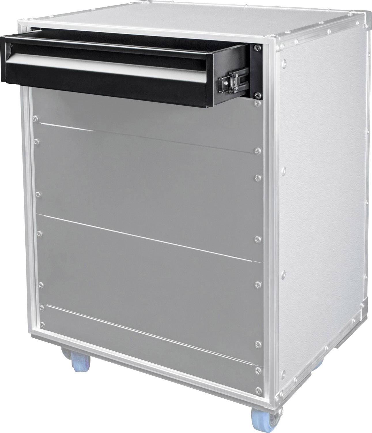 Adam Hall 874E02 19 Zoll Rackschublade 2 HE Stahl