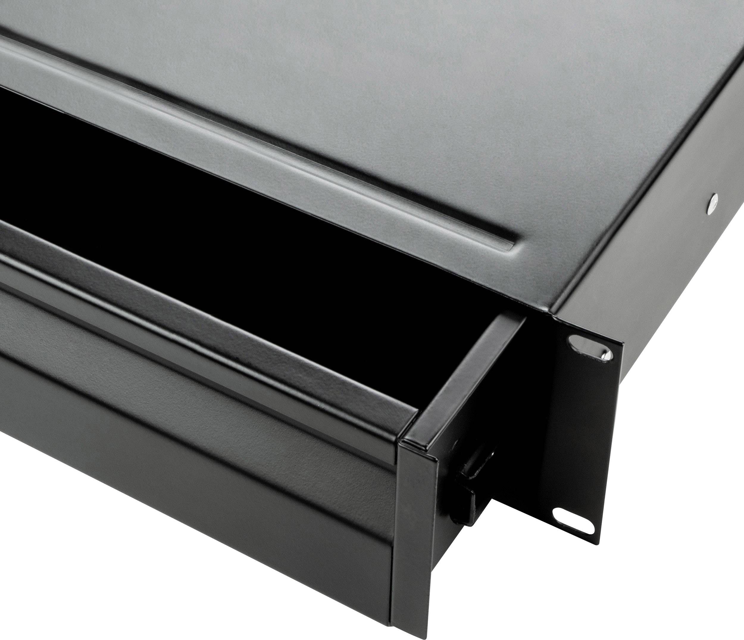 Adam Hall 874E02 19 Zoll Rackschublade 2 HE Stahl