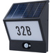 Heitronic Andrea 37150 Lampe solaire pour numéro de maison avec détecteur de mouvements 3.3 W blanc chaud noir