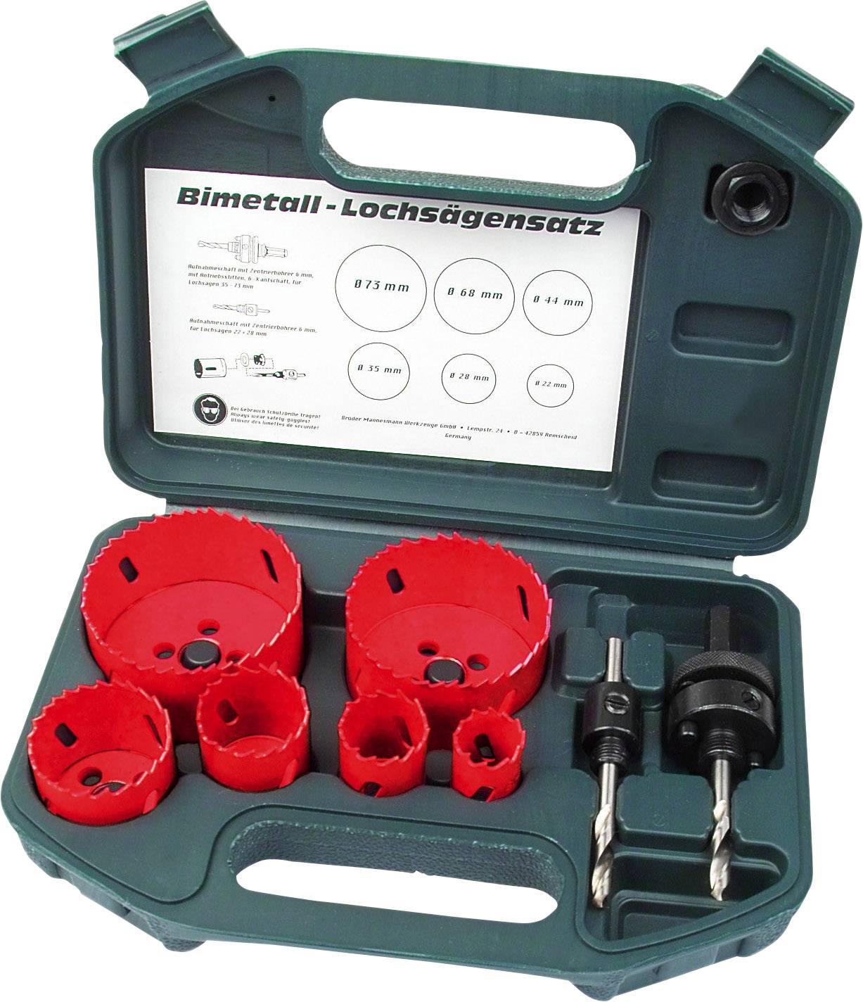 Brüder Mannesmann M44100 Lochsägen-Set 8teilig 1 St.