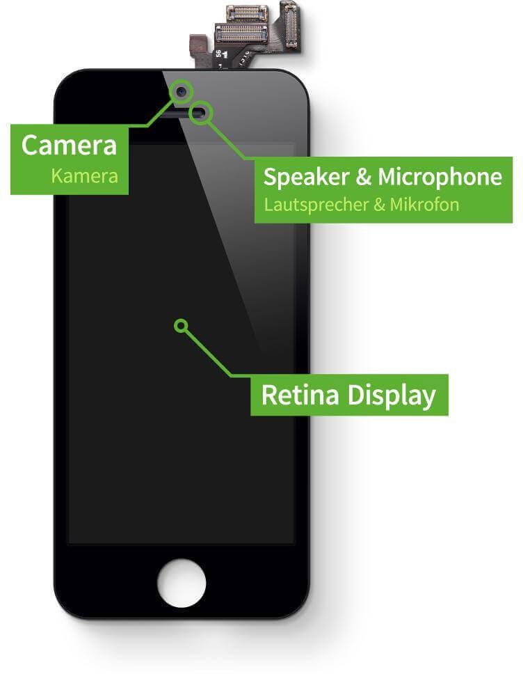Giga Fixxoo Display Reparaturset Apple iPhone 5S Weiß