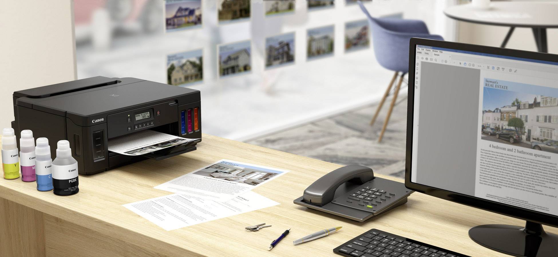 Canon PIXMA G5050 Drucker Tintenstrahl Farbe A4 Tintentank-System, LAN, WLAN, Duplex