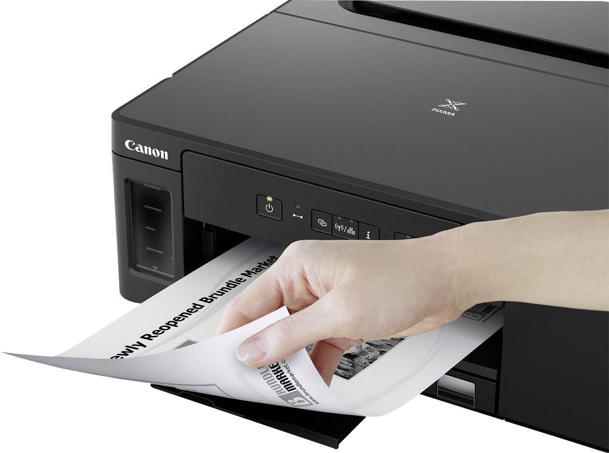 Canon PIXMA GM2050 Drucker Tintenstrahl Schwarz-Weiß A4 Tintentank-System, LAN, WLAN, Duplex
