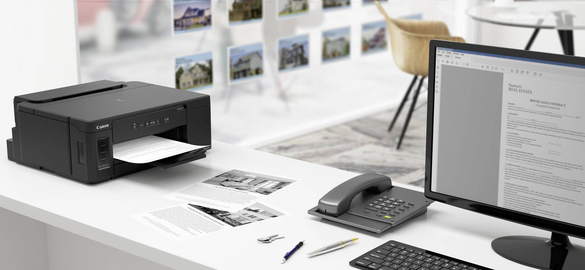 Canon PIXMA GM2050 Schwarzweiß Tintenstrahl Drucker A4 Tintentank-System, LAN, WLAN, Duplex