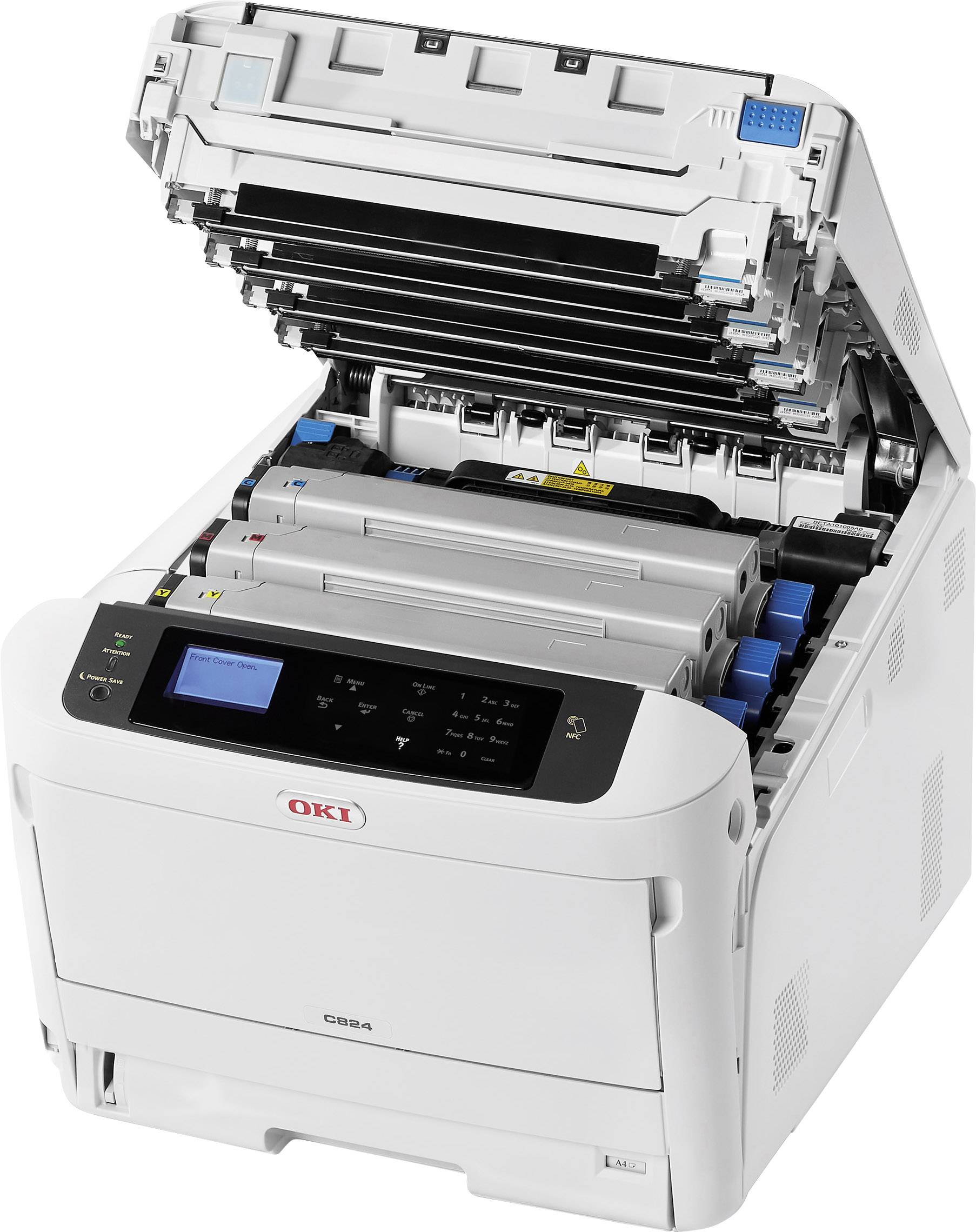 OKI C824dn - Drucker - Farbe - Duplex - LED - A3 - 1200 x 600 dpi - bis zu 26 Seiten/Min. (einfarbig)/