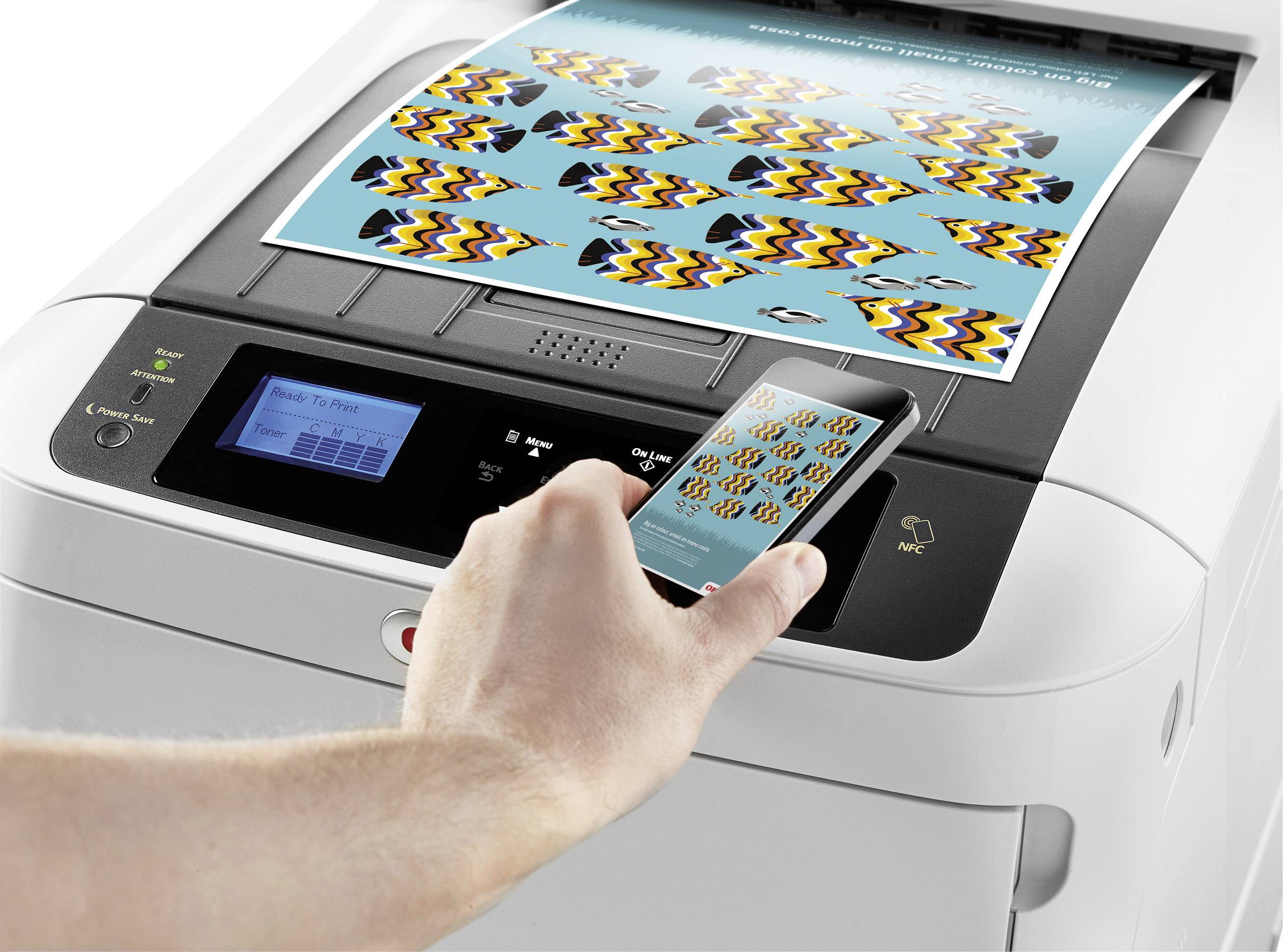 OKI C824dn - Drucker - Farbe - Duplex - LED - A3 - 1200 x 600 dpi - bis zu 26 Seiten/Min. (einfarbig)/