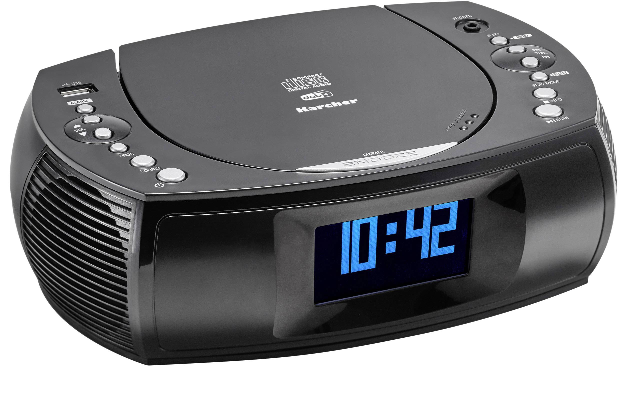 Karcher UR 1309D CD-Radio DAB+ USB Akku-Ladefunktion Schwarz
