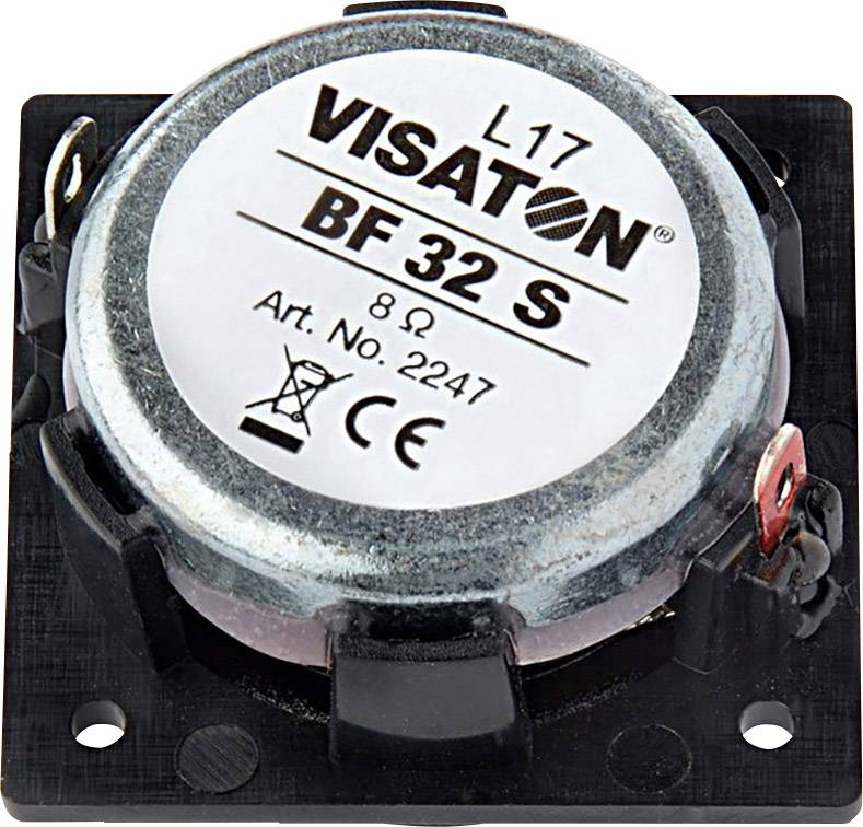 Visaton BF 32 S - 8 Ohm 1.3 Zoll 3.2cm Breitbänder 2W 8Ω Schwarz