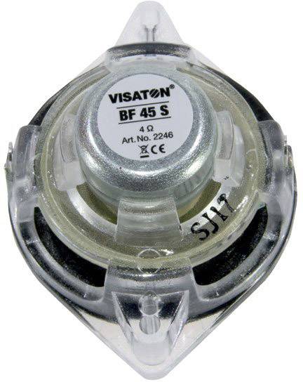 Visaton BF 45 S - 4 Ohm 1.8 Zoll 4.5cm Breitbänder 4W 4Ω Schwarz Aluminium-Membran