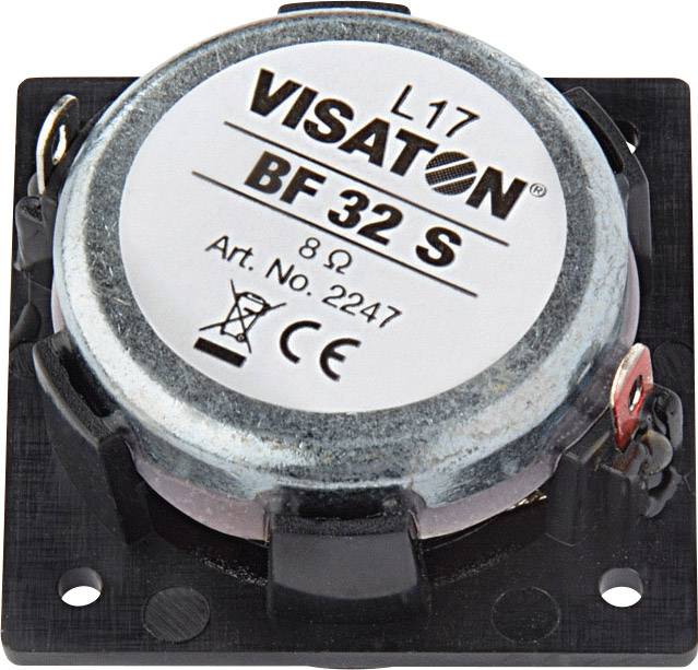 Visaton BF 32 S - 4 Ohm 1.3 Zoll 3.2cm Breitbänder 2W 4Ω Schwarz