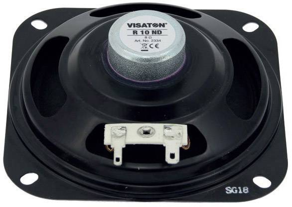 Lautsprecher von oben mit Sicht auf den Magneten. Herstellername und Artikelnummer sichtbar.