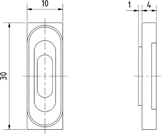 Visaton K 10.30 - 8 Ohm 1.2 Zoll 3cm Kleinlautsprecher 0.5W 8Ω Oval