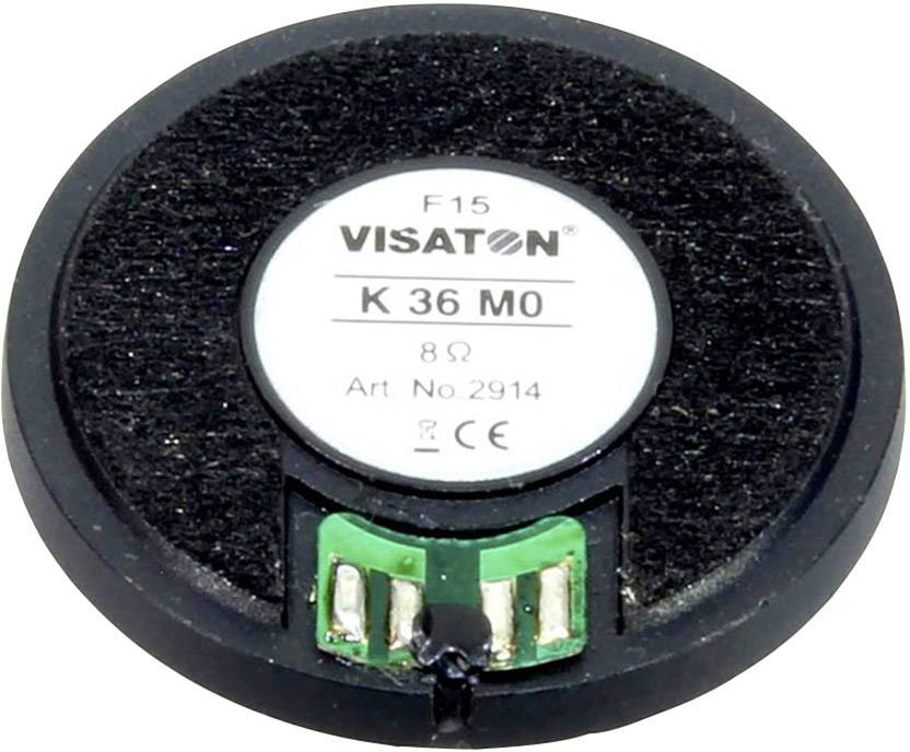 Visaton K 36 MO - 8 Ohm 1.4 Zoll 3.6cm Kleinlautsprecher 1W 8Ω Schwarz Kunststoff-Membran