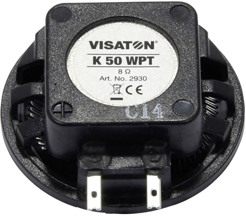 Visaton K 50 WPT - 8 Ohm 2 Zoll 5cm Kleinlautsprecher 2W 8Ω Kunststoff-Membran