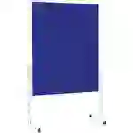 Magnetoplan Moderationstafel 2111103 (B x H) 1200mm x 1500mm Filz Blau, Weiß beidseitig verwendbar, Inkl. Rollen, Pinntafel Magnetoplan Moderationstafel 2111103 (B x H) 1200mm x 1500mm Filz Blau, Weiß beidseitig verwendbar, Inkl. Rollen, Pinntafel