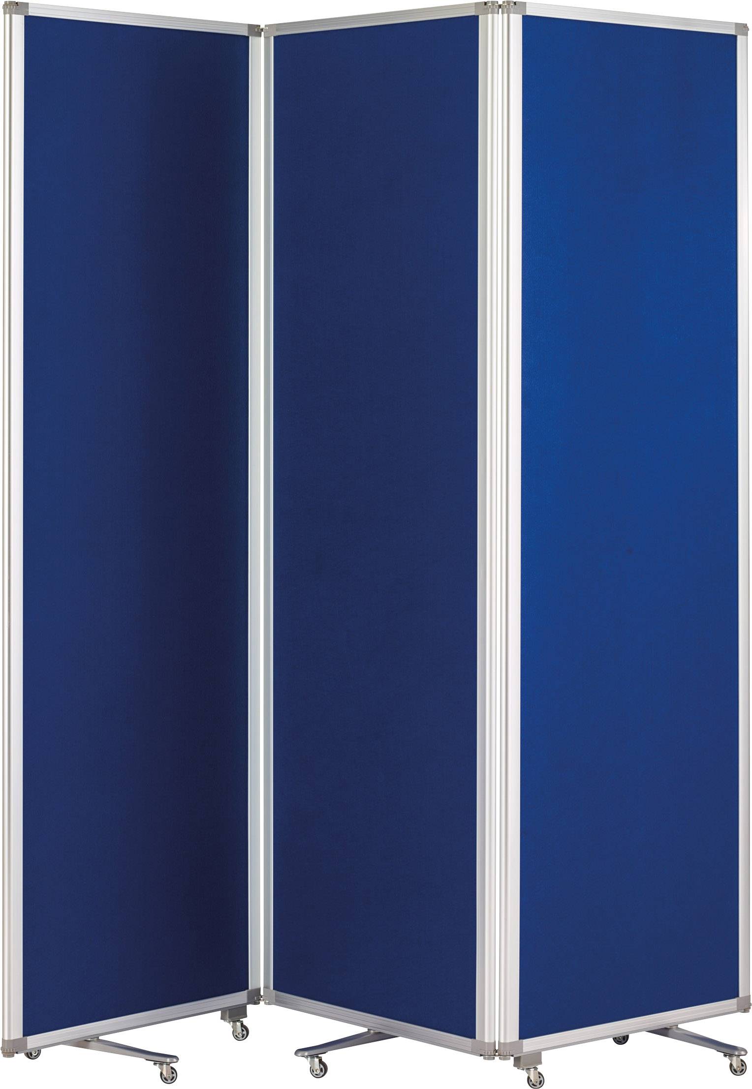 magnetoplan Präsentationswand 1105303 182x181x36cm blau