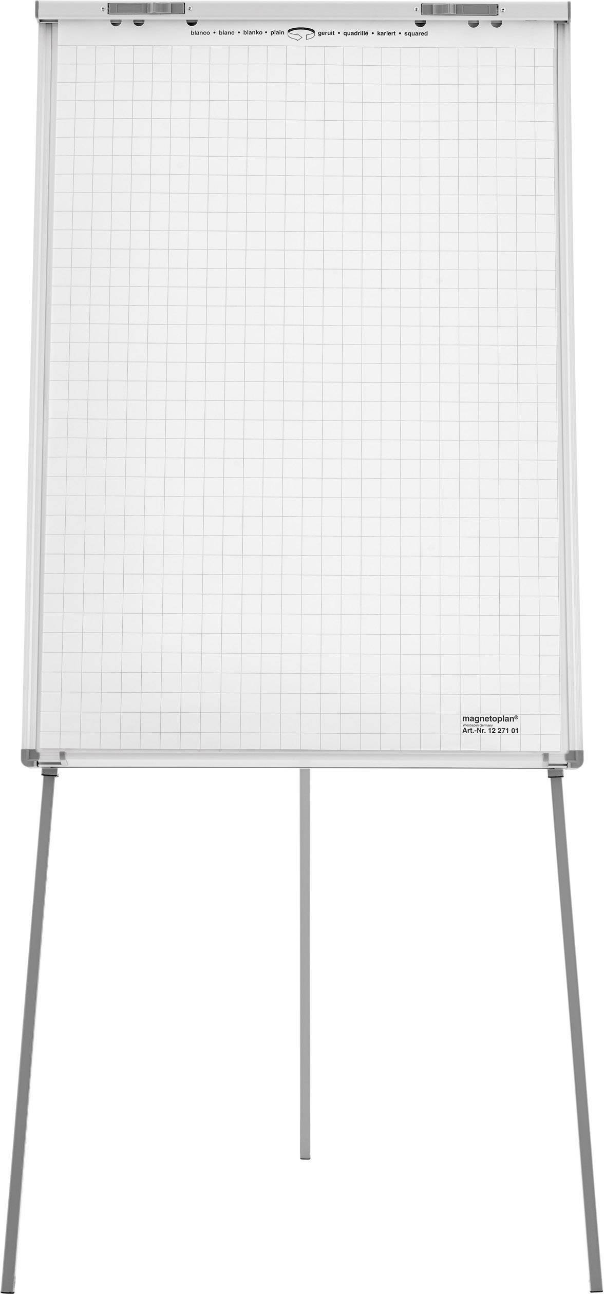 Magnetoplan Flipchart Junior SP (B x H) 750mm x 1850mm Weiß abwischbar, beschriftbar, höhenverstellbar, Inkl. Ablageschale
