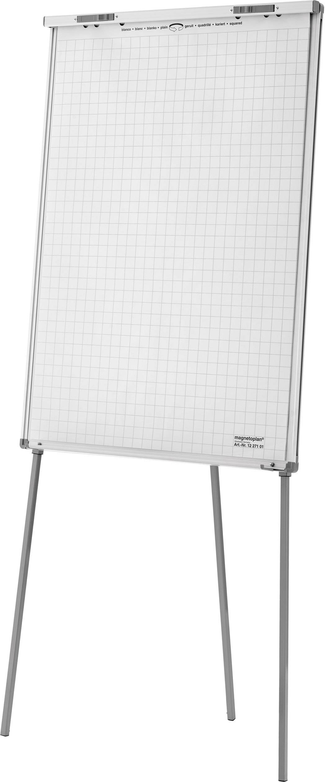 Magnetoplan Flipchart Junior SP (L x B x H) 1100 x 750 x 1850 mm Weiß abwischbar, beschriftbar, höhenverstellbar, Inkl. Ablageschale, magnethaftend