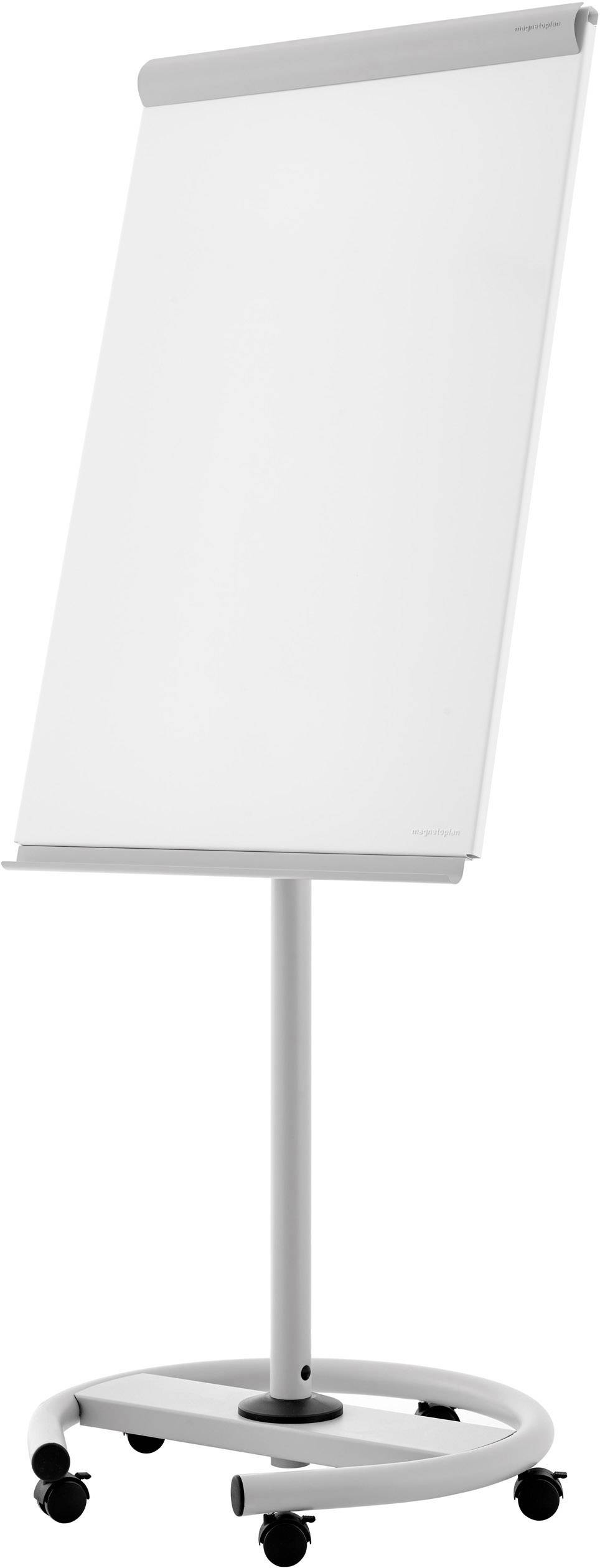 magnetoplan Flipchart De Luxe (B x H) 680 mm x 970 mm Weiß beschriftbar, abwischbar, höhenverstellbar, Inkl. Ablageschale, magnethaftend 12270F13