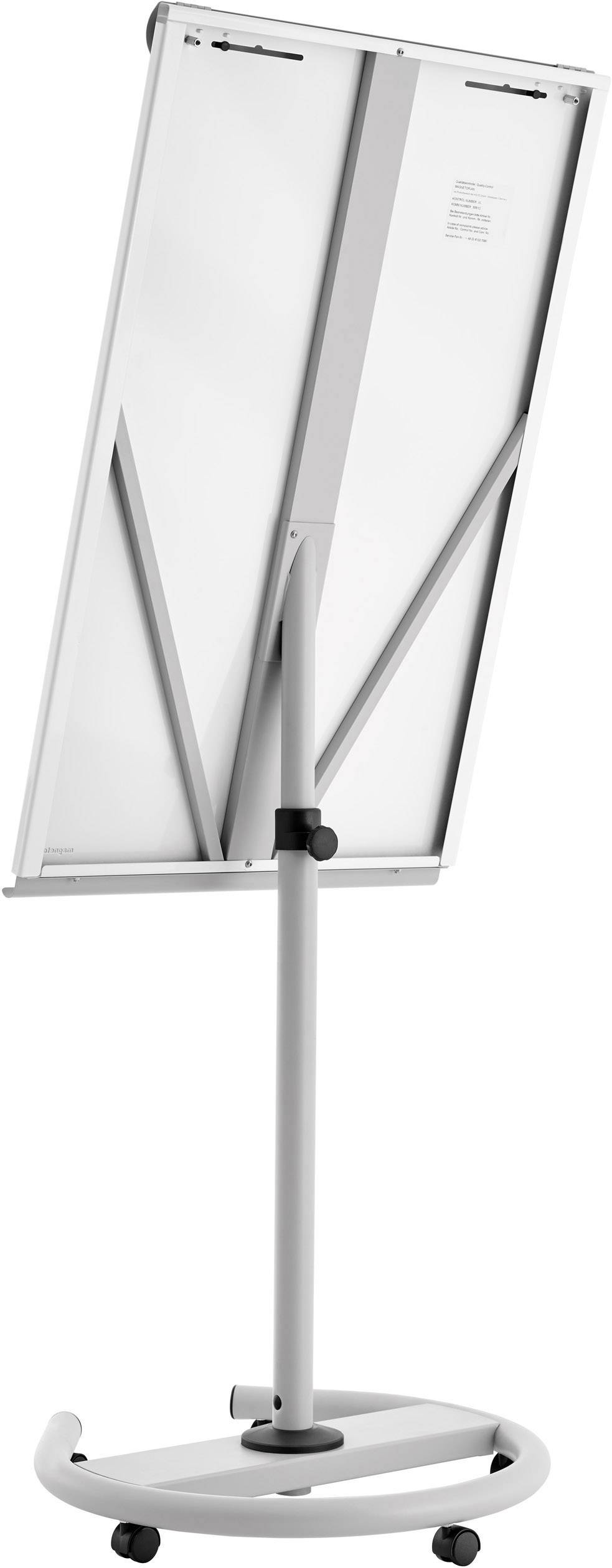 magnetoplan Flipchart De Luxe (B x H) 680 mm x 970 mm Weiß beschriftbar, abwischbar, höhenverstellbar, Inkl. Ablageschale, magnethaftend 12270F13