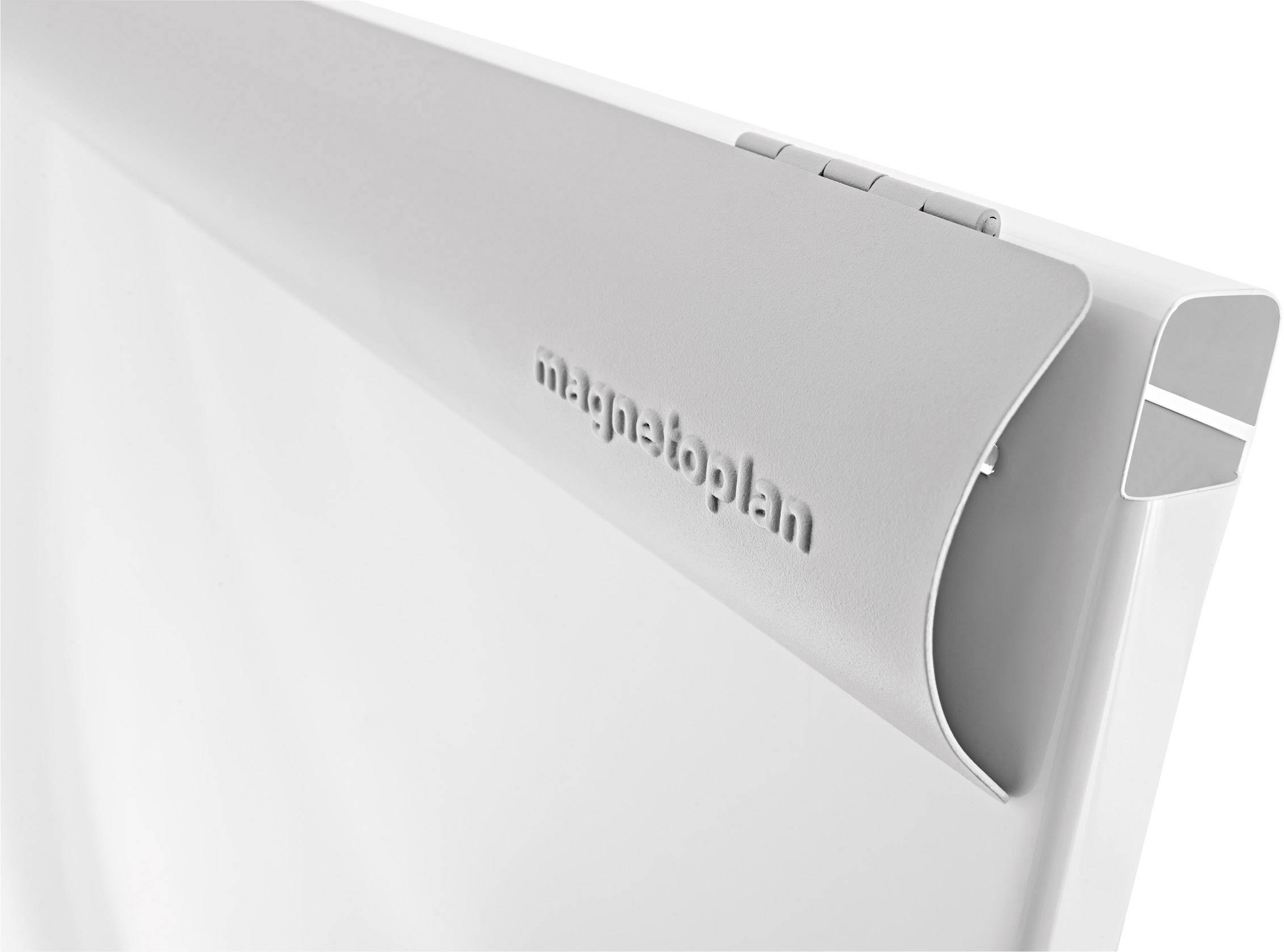 magnetoplan Flipchart De Luxe (B x H) 680 mm x 970 mm Weiß beschriftbar, abwischbar, höhenverstellbar, Inkl. Ablageschale, magnethaftend 12270F13