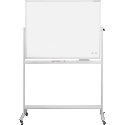 Magnetoplan Whiteboard CC Mobil (B x H) 1500mm x 1000mm Weiß emailliert Beide Seiten nutzbar, Inkl. Ablageschale