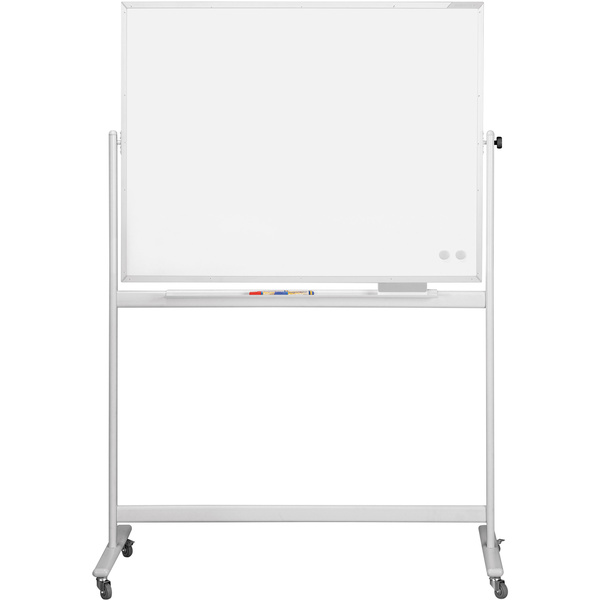Magnetoplan Whiteboard CC Mobil (B x H) 2000mm x 1000mm Weiß emailliert Beide Seiten nutzbar, Inkl. Ablageschale