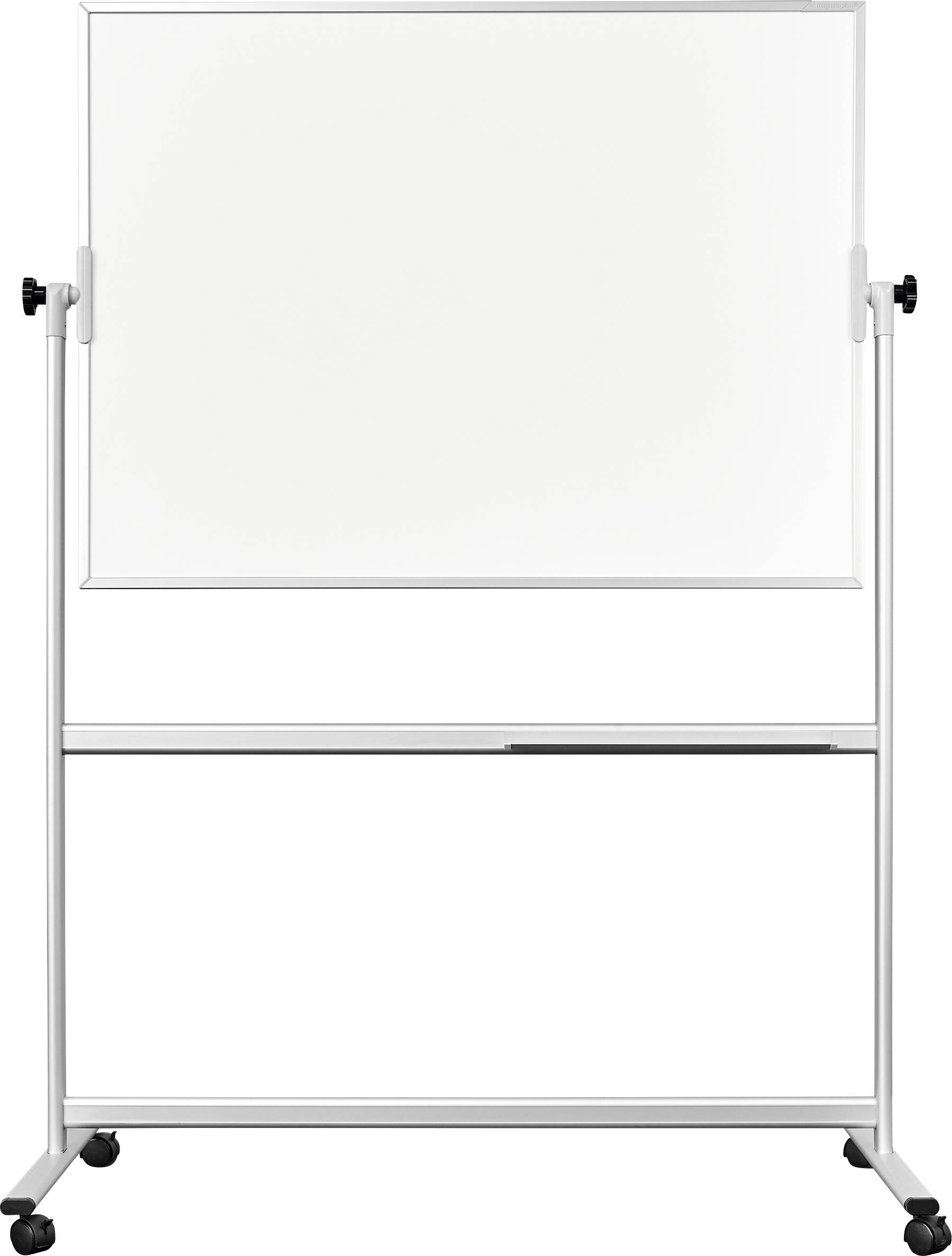 magnetoplan Whiteboard CC Mobil (B x H) 1500 mm x 1000 mm Weiß emailliert Beide Seiten nutzbar, Inkl. Ablageschale