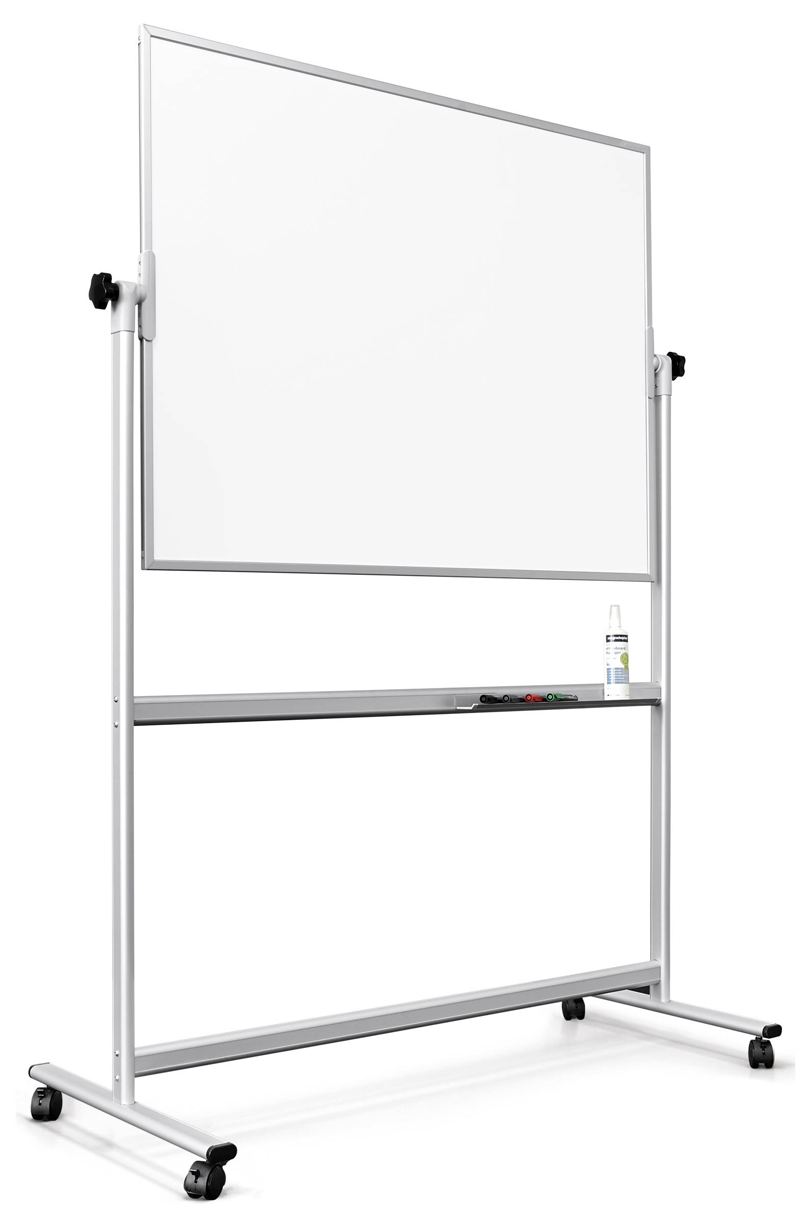 magnetoplan Whiteboard SP Mobil (B x H) 1200 mm x 900 mm Weiß, Aluminium speziallackiert Beide Seiten nutzbar, Inkl. Ablageschale