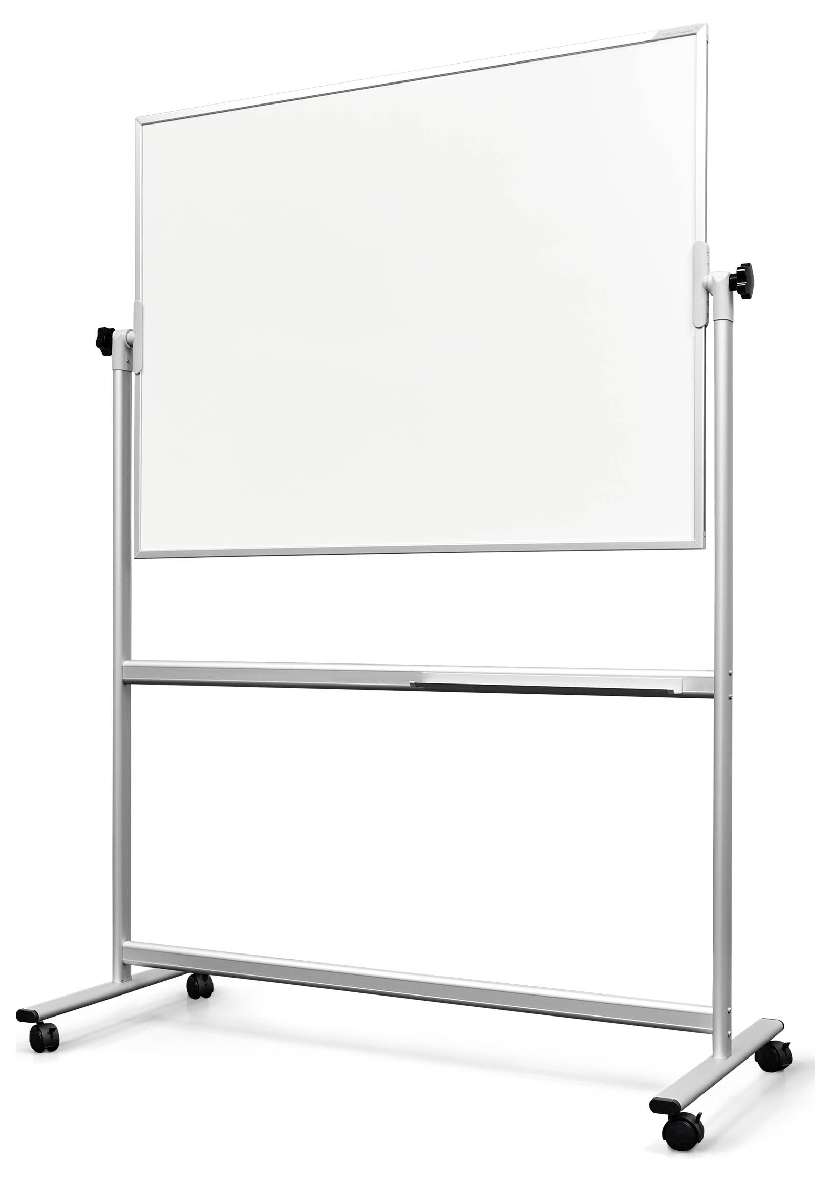 magnetoplan Whiteboard SP Mobil (B x H) 1200 mm x 900 mm Weiß, Aluminium speziallackiert Beide Seiten nutzbar, Inkl. Ablageschale