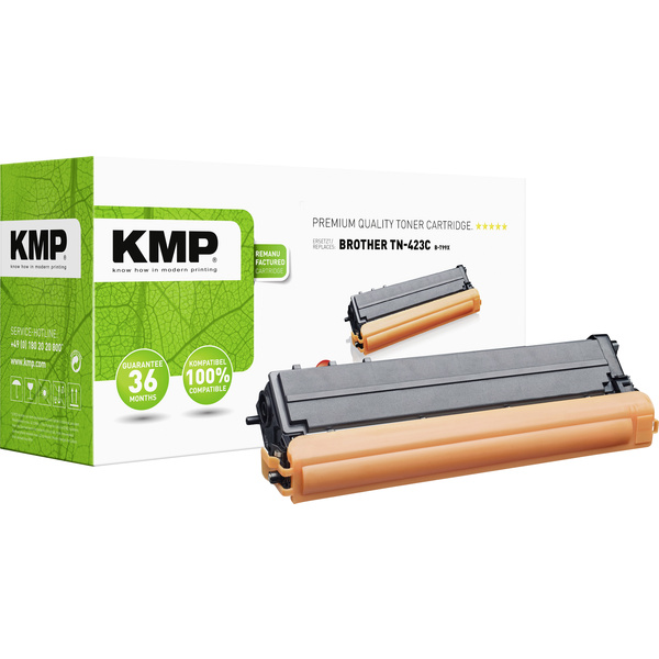 KMP Toner ersetzt Brother TN-423C, TN423C Kompatibel Cyan 4000 Seiten B-T99X