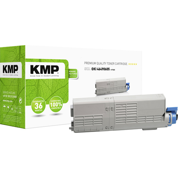 KMP Toner ersetzt OKI 46490605 Kompatibel Gelb 6000 Seiten O-T56X