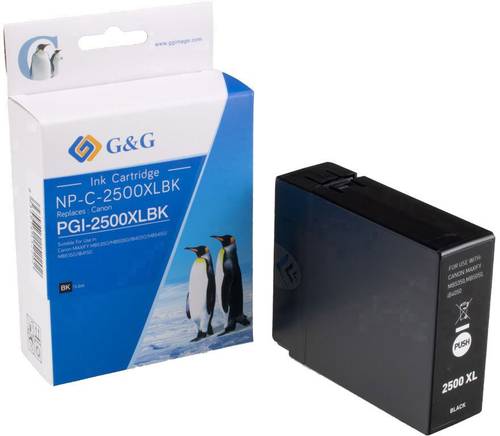 G&G Druckerpatrone ersetzt Canon PGI-2500BK XL Kompatibel Schwarz NP-C-2500XLBK 1C2500B