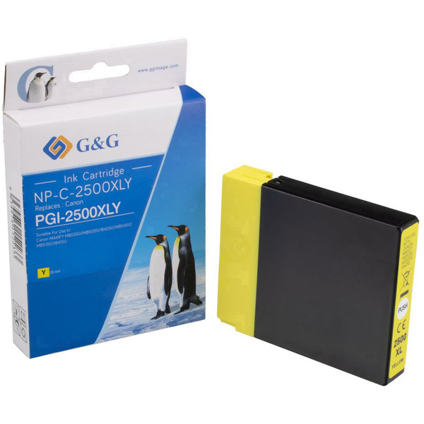 G&G Druckerpatrone ersetzt Canon PGI-2500Y XL Kompatibel Gelb NP-C-2500XLY 1C2500Y