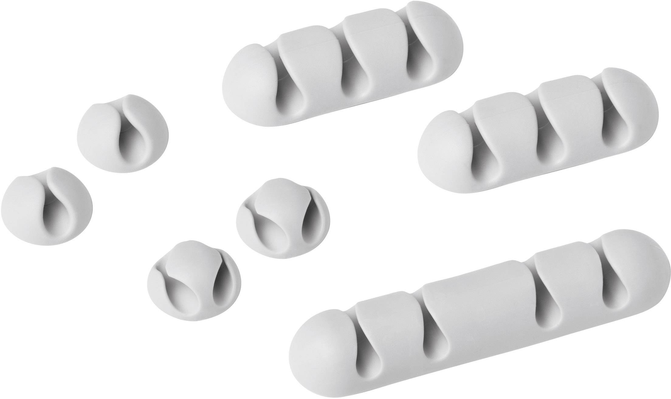 Durable Kabel-Clip Set CAVOLINE® CLIP MIX 504110 7 St. Grau