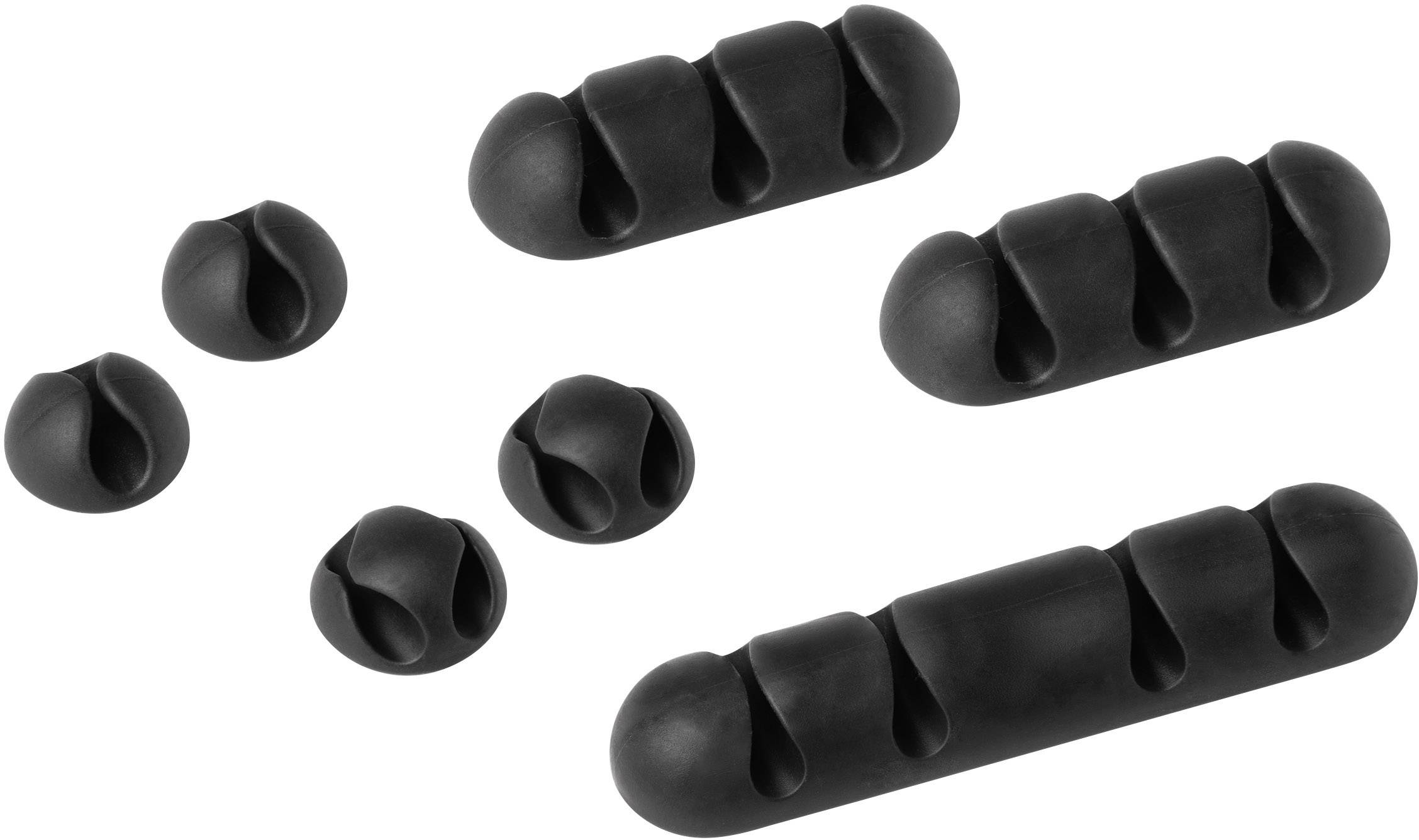 Durable Kabel-Clip Set CAVOLINE® CLIP MIX 504137 7 St. Graphit