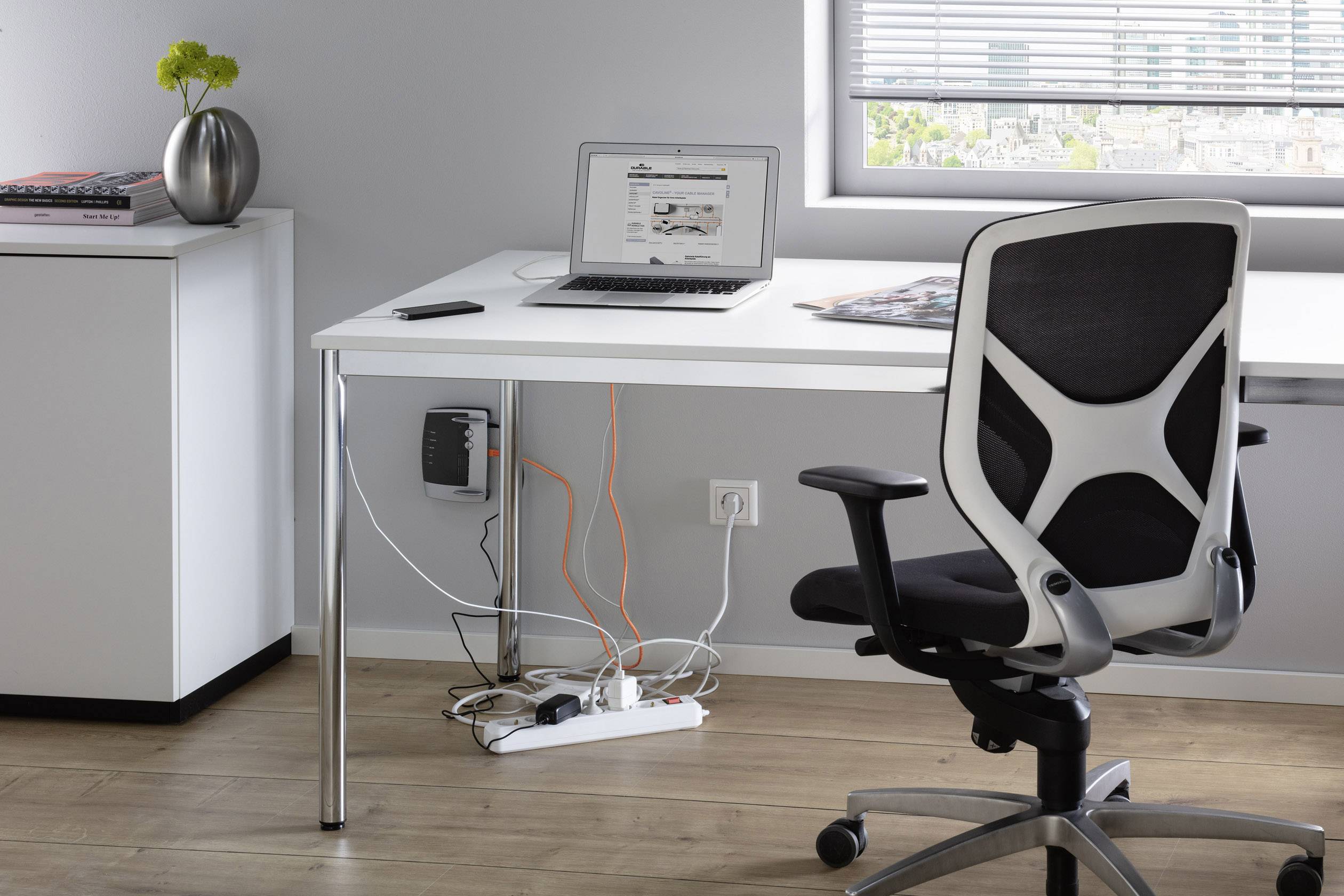 Durable Kabel-Organisations-Box CAVOLINE® BOX L 503010 Grau 1 St.