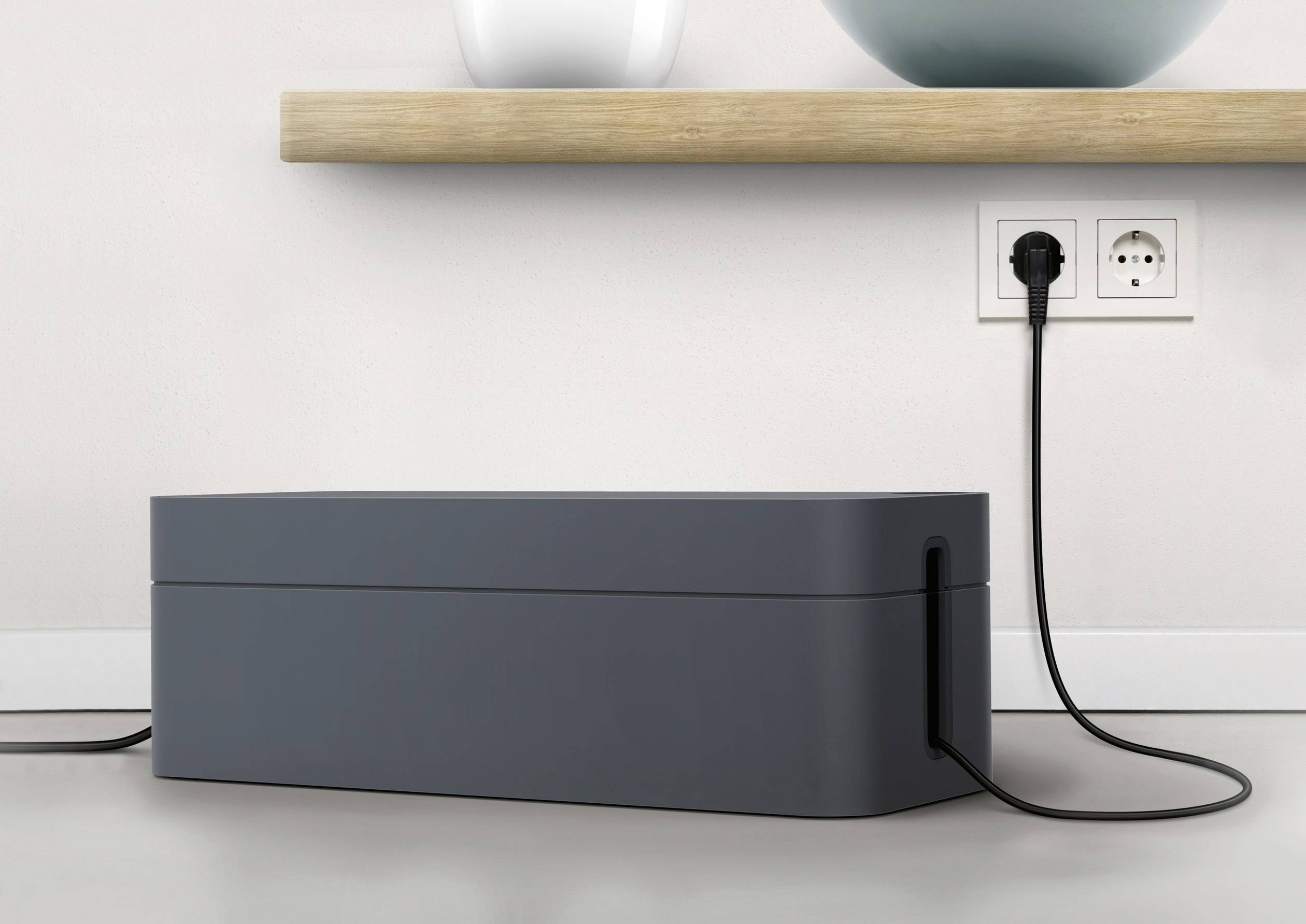 Durable Kabel-Organisations-Box CAVOLINE® BOX L 503010 Grau 1 St.