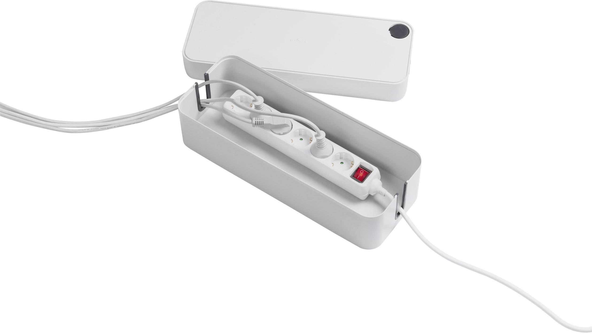 Durable Kabel-Organisations-Box CAVOLINE® BOX L 503010 Grau 1 St.