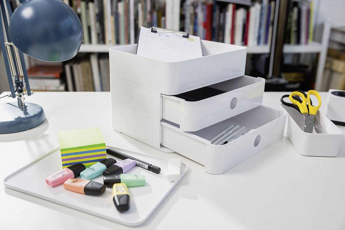 HAN SMART-BOX PLUS ALLISON 1100-12 Schubladenbox Weiß Anzahl der Schubfächer: 2