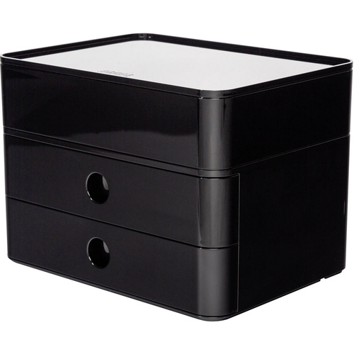 HAN SMART-BOX PLUS ALLISON 1100-13 Schubladenbox Schwarz, Weiß Anzahl der Schubfächer: 2