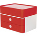 HAN Schubladenbox SMART-BOX PLUS ALLISON 1100-17 Rot, Weiß Anzahl der Schubfächer: 2