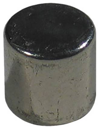 Ein zylindrischer Magnet mit einer glatten, glänzenden Oberfläche. Ideal für den Einsatz in elektronischen Anwendungen oder zur Befestigung.