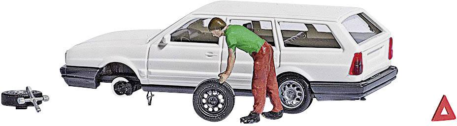 Busch Action-Set 7827 H0 Action-Set Reifenpanne Fertigmodell