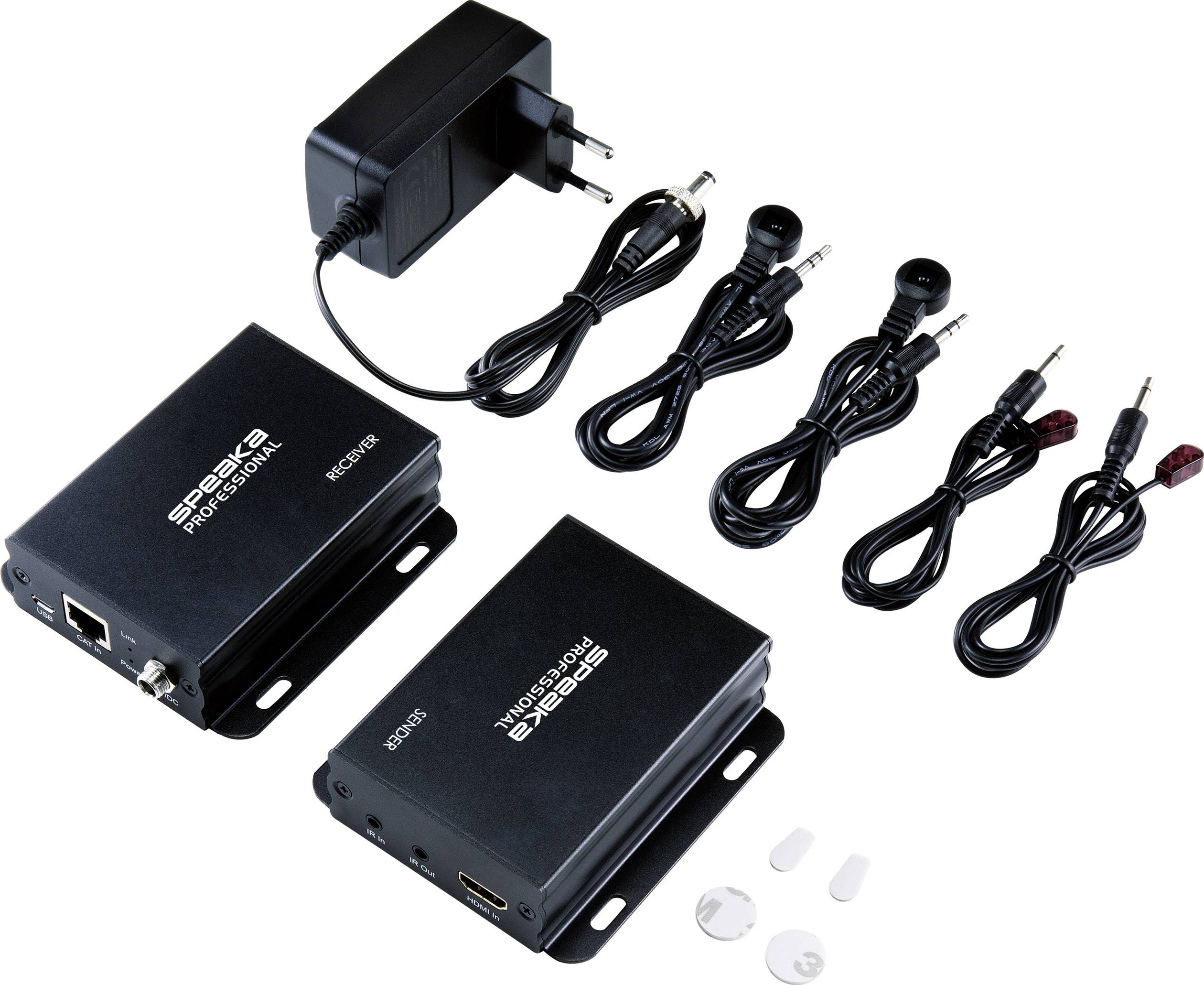 SpeaKa Professional HDMI® Extender (Verlängerung) über Netzwerkkabel RJ45 50m
