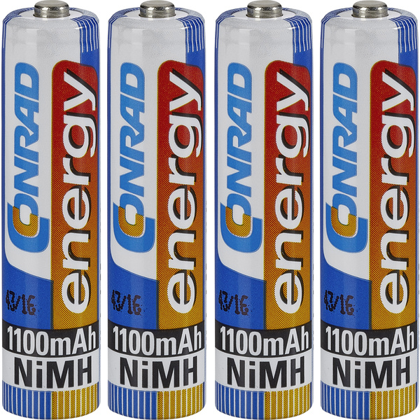 energy;Pile rechargeable LR3 (AAA);NiMH;1100 mAh;1.2 V;4 pc(s)ÉDITION SPÉCIALE