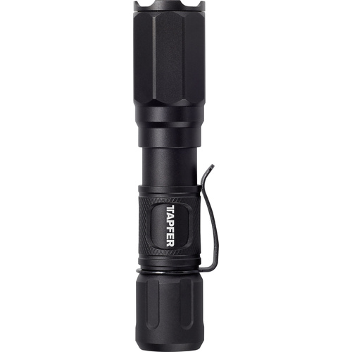Lampe de poche Tapfer 5002LTF LED taille du point réglable, avec clip ceinture à pile(s)